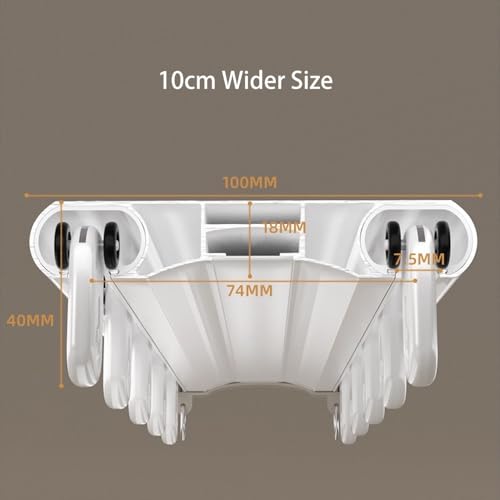 Rail de rideau de plafond double en aluminium ultra fin design blanc 160cm