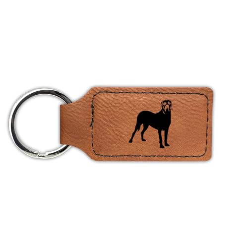 Mister Petlife Fila Brasileiro Keychain Leatherette Rectangle - L...