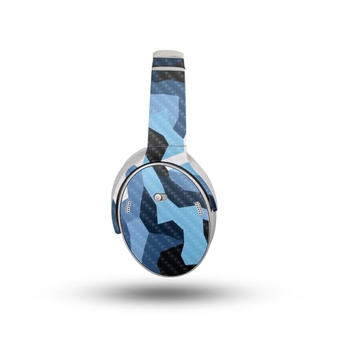 Image of Carbon Fiber Headphone Skin Compatible with Bose QuietComfort Headphones (2023) - Sky Camouflage - Premium 3M Vinyl Protective Wrap Decal Cover - Easy to Apply | Crafted in The USA by MightySkins