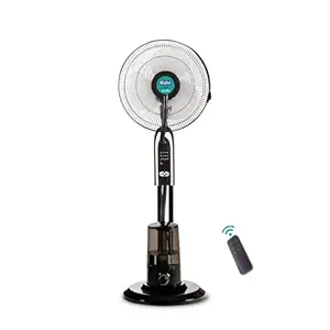 KUHL Exzel H2 Next Gen Desert Cooler Pedestal with Mist & Humidifier | 3 Blades | 3 Speed | Remote & Touch Panel | High Airflow & Low Noise | 8 Hr Water Tank | 400 mm | Free Installation