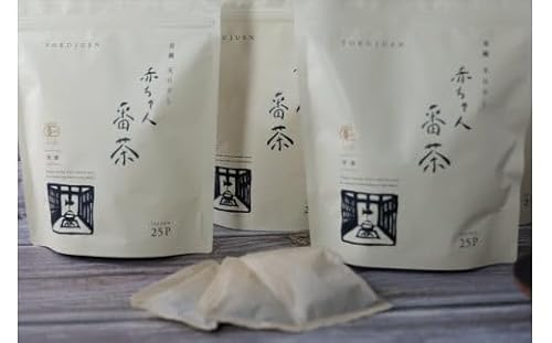 丹波・有機栽培 天日干し赤ちゃん番茶ティーパック(6g×25個入り)3袋