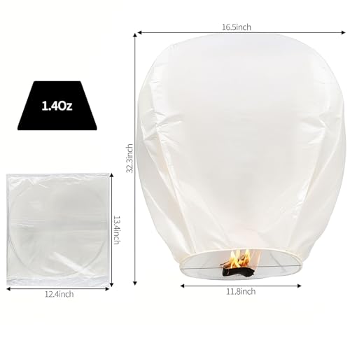 Tel Charme * CL1 Paper Chinese Lanterns 12 Packs, Sky Lanterns To Release In Sky thumb #1