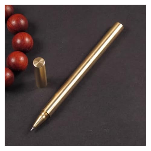 Bolígrafos de latón elegantes con tinta de flujo suave para notas perfectas en la oficina