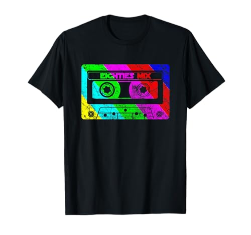 Image of Cassette Tape Eighties Music Retro 80s Old School Playlist T-Shirt