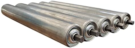 Conveyor Roller | 1.9" Dia. Galvanized Steel Replacement | 15" BF l Pack of 5