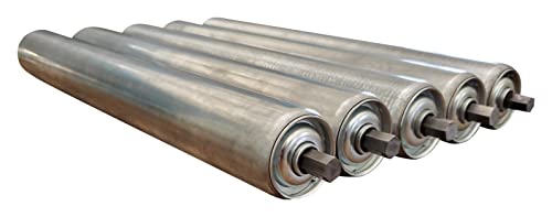 Conveyor Roller | 1.9" Dia. Galvanized Steel Replacement | 15" Bf L Pack Of 5 #TOP2