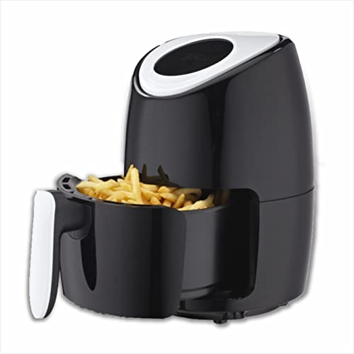 Heißluftfritteuse ohne Öl ECOFRY 1000 W mit Timergrill und Rezeptbuch (Fritteuse 2 Liter) Cover