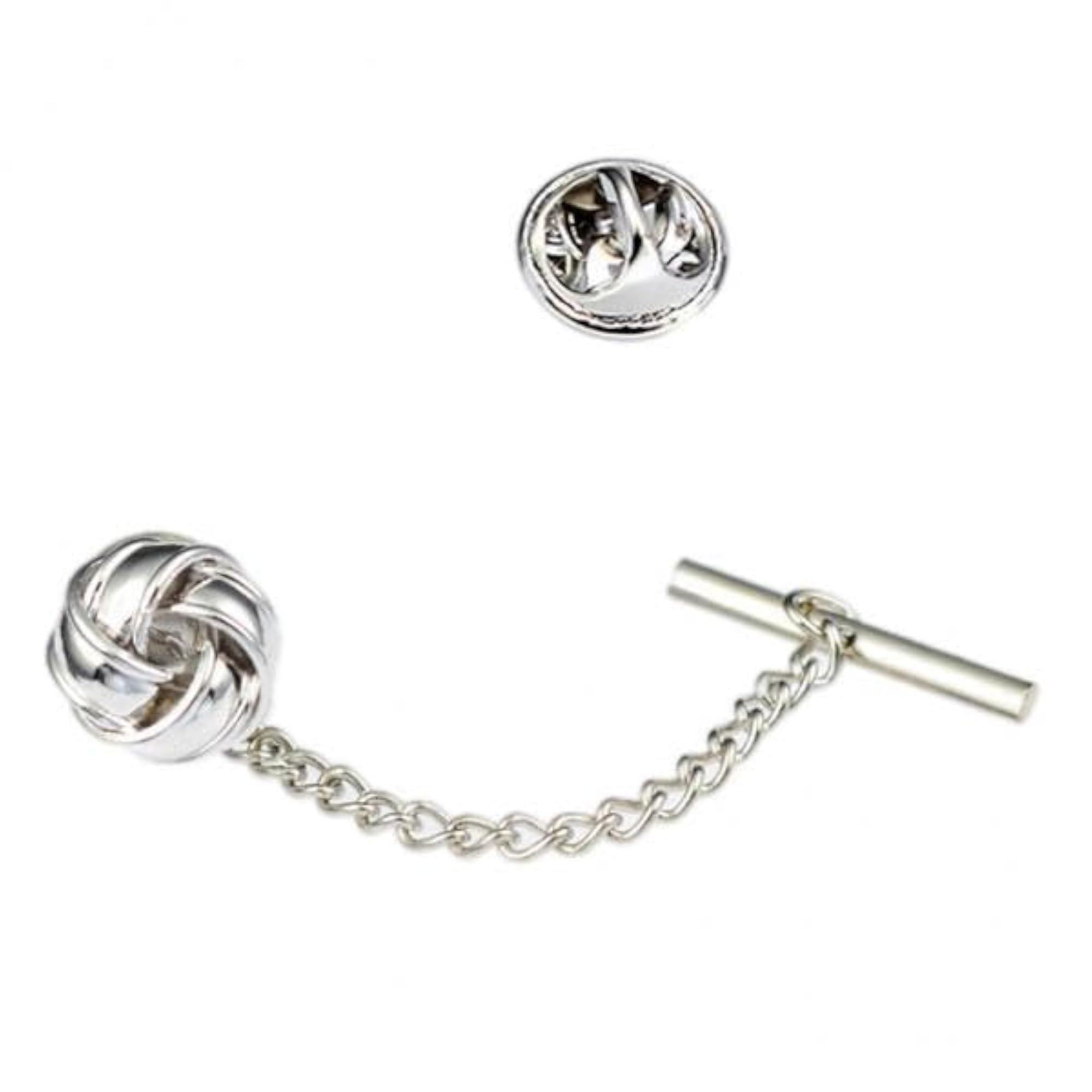 3pc Men's Silver Tie Tack Pins & Brooches Set, Valentine's Gift