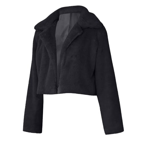 Juniors Turtle Neck Jacket Coat for Women Long Sleeve Hula Warm Fuzzy Basic Fall Winter Coat 2025 Y2K4