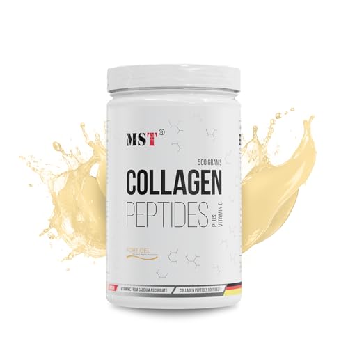MST® Nutrition Kollagen Pulver Fortigel® mit Vitamin C, Kollagen Peptide mit Vitamin C Pulver – Made in Germany, Bioactive Collagen Peptides® BCP®, Collagen Peptide, Kollagen Komplex (500gr)