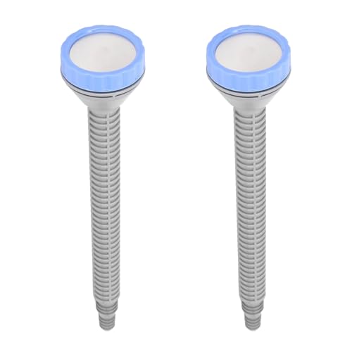 Pack de 2 Boquillas para Manguera de Riego de Acero Inoxidable, Varilla Extendida para un Riego Eficiente del Jardín, Versátil (Azul Gris 2000malla)