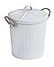 Produktbild WENKO Kosmetikeimer Gara Weiß matt - Abfalleimer Fassungsvermögen: 6 l, Stahl, 24 x 28.5 x 23 cm, Weiß