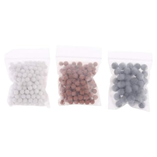 GMBYLBY 3 Packs Water Purifying Stones Filter Shower for Head Replacement Anion Mineral Beads Filter Balls for Dry Skin & Hair