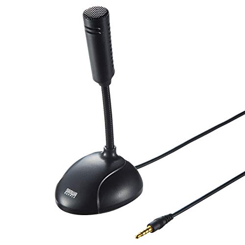 サンワサプライ(Sanwa Supply) 高感度PCマイク 3.5mm4極ミニプラグ用...