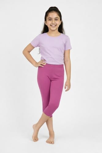 Image of CHARM N CHERISH Girls Cotton 3 /4th Leggings Pack of 1