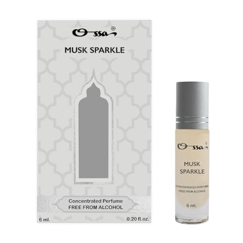 Image of Ossa Musk Sparkle Concentrated Perfume 6ml | Alcohol Free Roll On Attar For Men And Women | Premium Long Lasting Unisex Fragrance With Bergamot, Jasmine & Vetiver | Comprehensive All-Day Scent