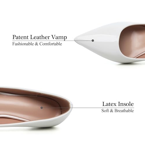 Image of Women's Low Kitten Heel Pumps Classic Fashion Dress Pumps Simple Heeled Shoes for Office Work