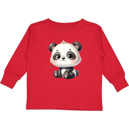 inktastic Baby Panda Toddler Long Sleeve T-Shirt