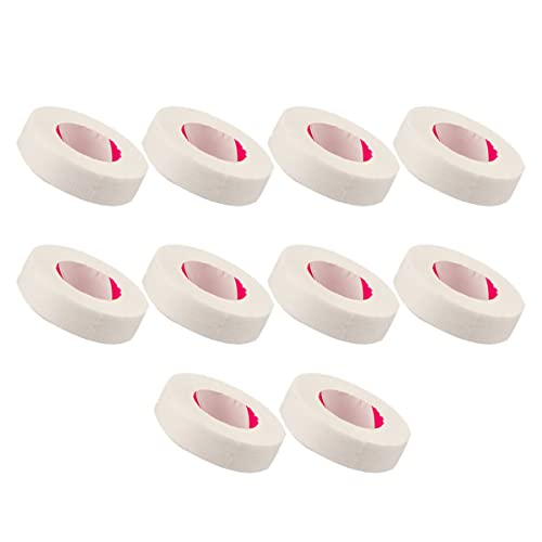 BELLIFFY 10 Rolls Breathable Adhesive Eyelash Extension Tape Lash Line Separation Tape for Women Gentle on Skin Use