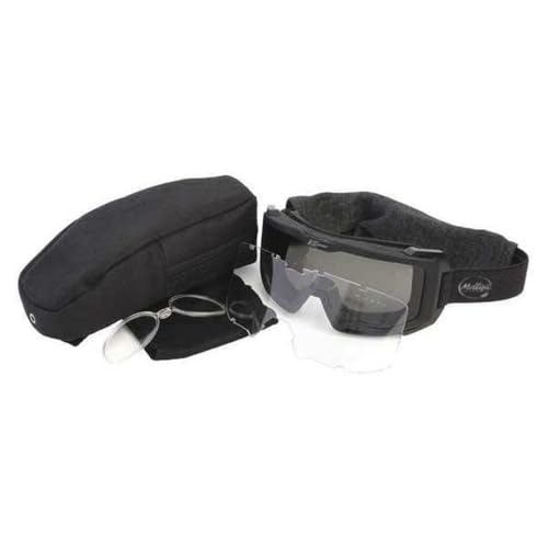 MOLLIFII Impact Resistant Safety Goggles, Clear, Smoke Scratch-Resistant Lens, Mfr: HB611-A