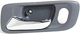 Evan Fischer Front Driver Side Interior Door Handle Compatible with 1998-2002 Honda Accord, Fits 1999-2004 Honda Odyssey, Gray Bezel with Chrome Lever HO1352124