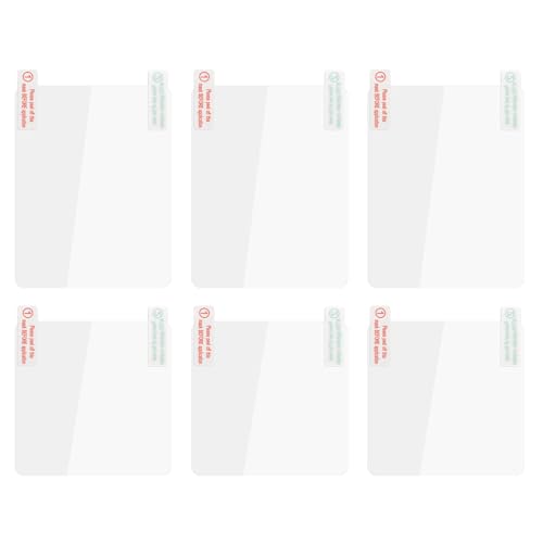 JIYIN Electrostatic Film for Dash Cam, 6 PCS 2 Sizes Clear Sticker Shield for Windshields with 2 PCS Double-Sided Adhesive Pad Reusable Weatherproof Static Cling Films for Mounting DashCam