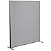 Global Industrial Freestanding Office Partition Panel, 60.25 Inch W x 72 Inch H, Gray, 1 Piece, Designed for Office Space Efficiency and Productivity