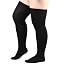 1 Pair Plus Size: Plain Black