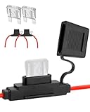 2 Pack Inline Maxi Fuse Holder - 8 AWG 12V Automotive Blade Fuse Holders with 2 Pcs 80 AMP Maxi Fuses