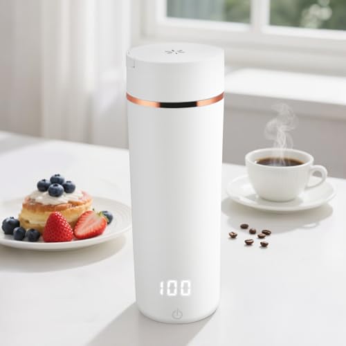 500ML Electric Kettle with Auto Shut-Off and Boil Dry Protection, Portable Travel Tea Kettle for Milk Tea Coffee, 316 Stainless Steel Liner Hot Water Boiler