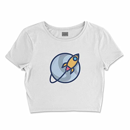 T-Shirt Blanc Court Femme S Buwtswi pour Vos Looks d'Été