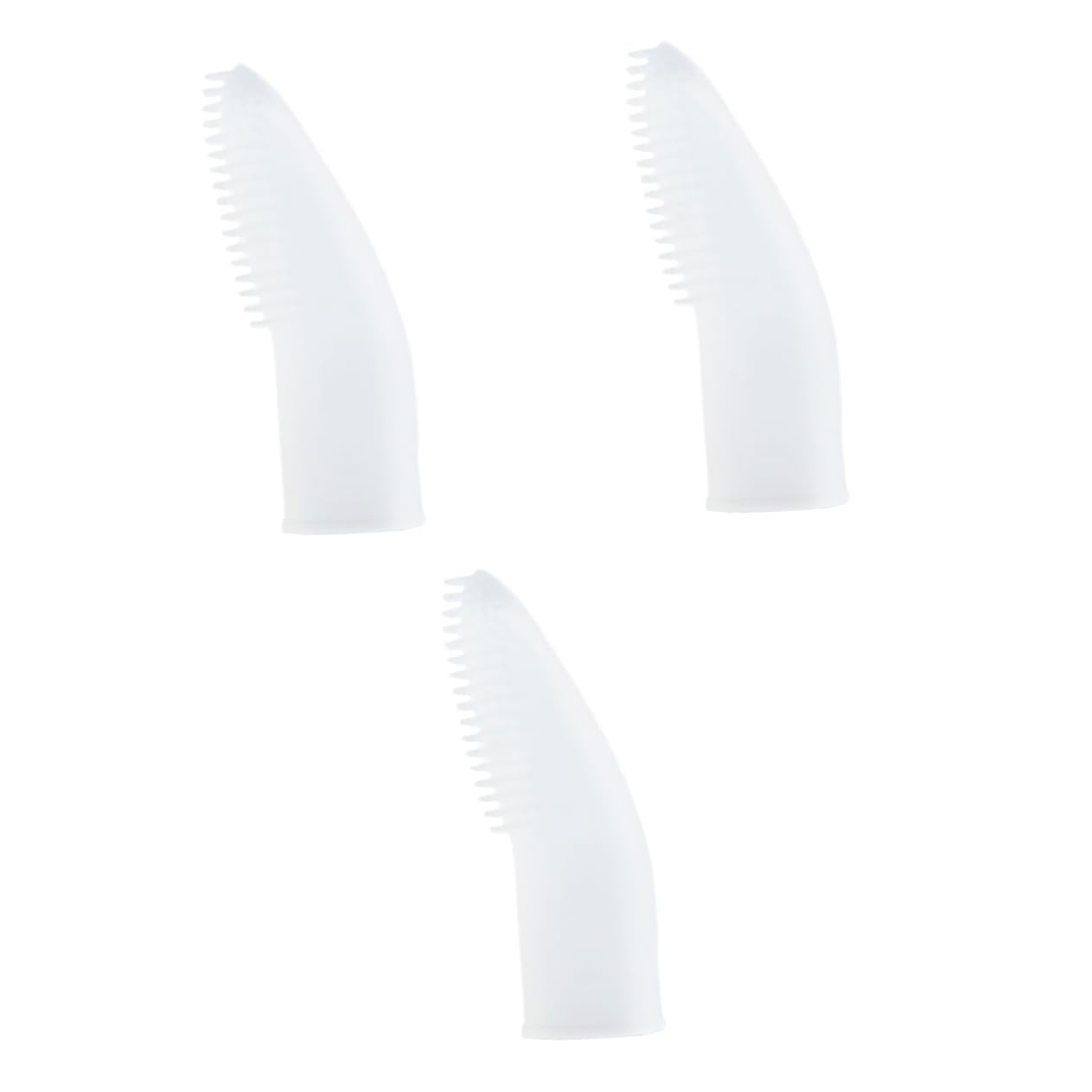 BESPORTBLE 3 Stücke Komfortable Hund Finger Pinsel Haustier Zahnbürste Pet Stift Für Katze Silikon Welpen Zahnbürste Mundpflege