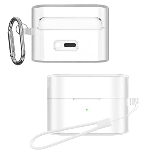 YCJDP �C���t�H�� �V���R�� �ی�J�o�[ for �\�j�[ Sony WF-1000XM6 �p �N���A �P�[�X �����h�~�o�b�N���t��/�����h�~�R�[�h�t �����܂܏[�d�\ ���΂݂Ȃ� �h���h�o �y�� �ϏՌ��� ���L�� �ϋv�� �\�t�g �Ռ� �z��