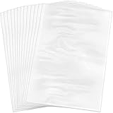 Zonon 100 Pieces Shrink Wrap Bags 10 x 14 Inch Clear Odorless POF Heat Shrink Wrap Bags for Packaging, Soap, Book, Bath Bombs, DIY Handmade Crafts, Shoes Dust-Proof
