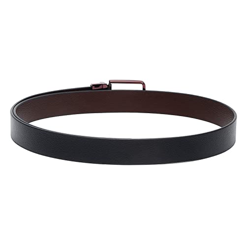 Image of LOUIS STITCH Men's Italian Leather Reversible Belt 1.25 inch (35mm) Handcrafted Formal Waist Band Officewear Men Gents Boys (Brown /Black) (FF-CS-)