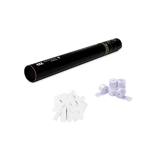 EUTOPICA Cañón Confeti + Serpentina Manual 50 cm (Blanco) | 24/48H laborables | #DeLosBuenos