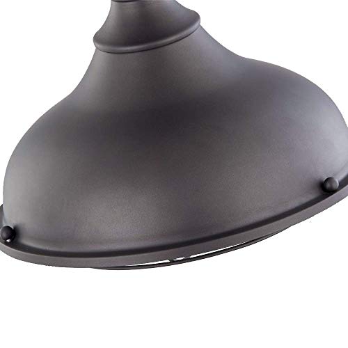 Amazon Brand – Stone & Beam Vintage Indoor Outdoor Flush Mount Ceiling Chandelier Fixture with Light Bulb - 10.6 x 10.6 x 9.24 Inches, Antique Bronze - Image 4