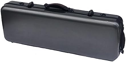 Estojo Para Viola, Estojo Rígido Para Viola Leve De Fibra De Carbono De 15-17' Com Bolsa Para Partituras,Preto,Serene16