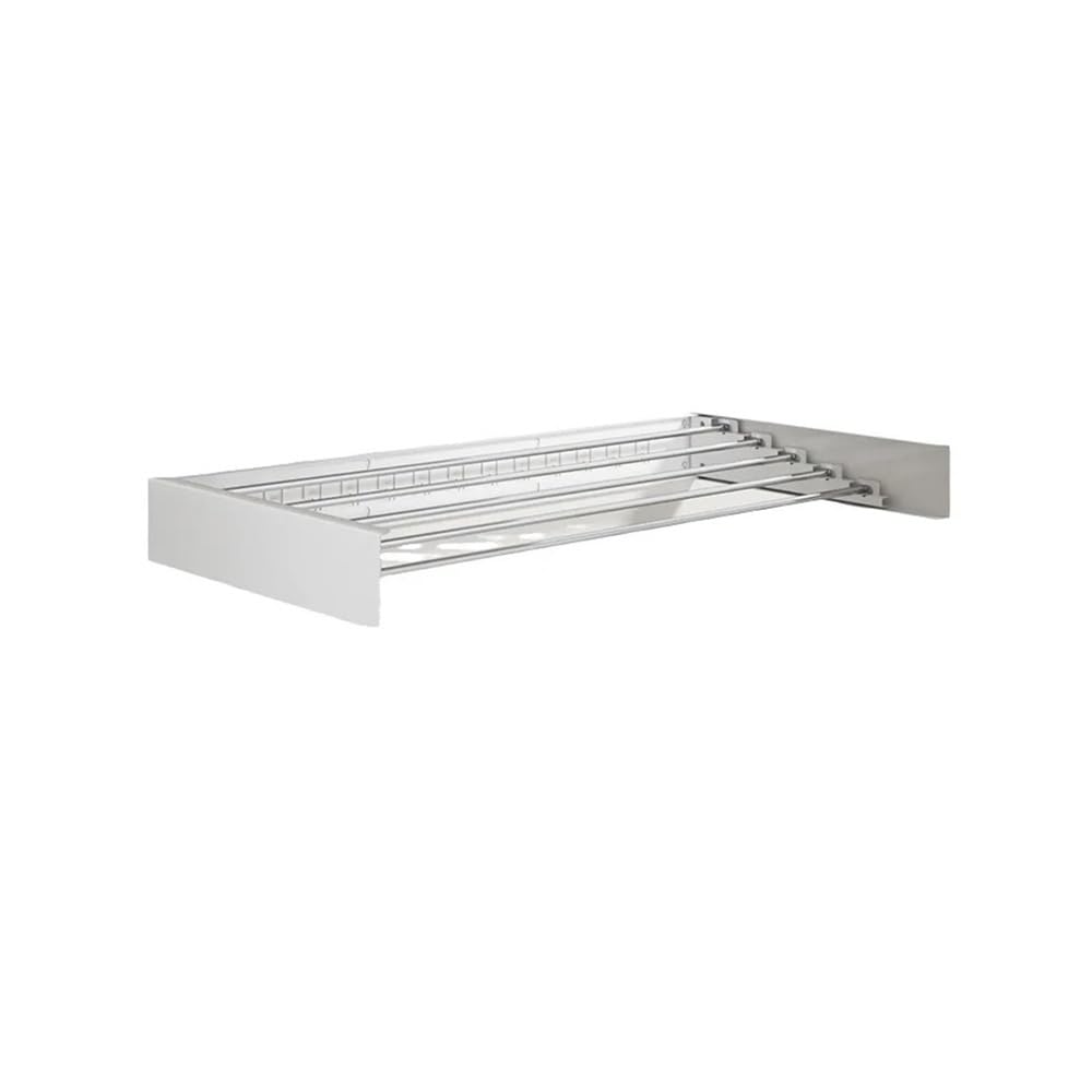 Tendedero plegable invisible para colgar en la pared, para interiores, balcón, habitación, sin taladro, barra de ropa, organizador de almacenamiento que ahorra espacio (mango de 120 cm, 7