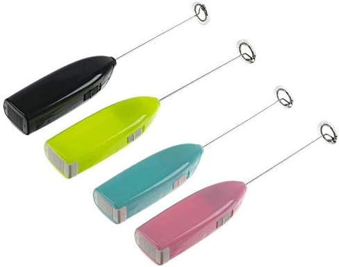 4pcs Electric Mini Kitchen Stirrer Milk Frother Coffee Egg Milk Shake Mixer Stainless Steel Battery Operated Coffee Stirrer for Foamer