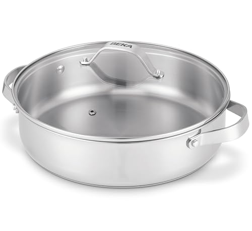 SAUTEUSE 2 ANSES + CV VERRE CICLA 28 CM