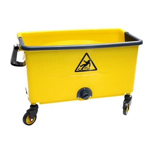 Cubo de fregona – Lavabo portátil de plástico para limpieza de suelos y trapeador húmedo, fregadero independiente para lavandería y baño