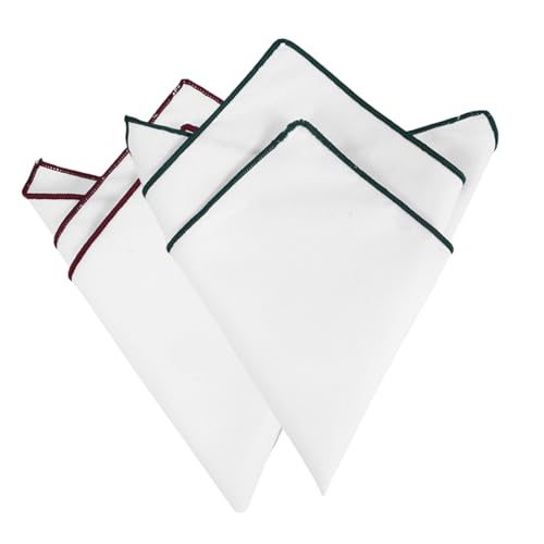 minkissy Men's Pocket Square Linen Square Scarf Dress Cover 's Handkerchief Festival Style