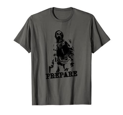 Prepper Zombie Apocalypse Pandemias Supervivencia Camiseta