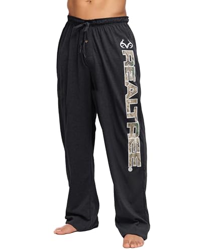 Realtree Pajama Pants for Men, Cotton-Poly Jersey PJ Pants, Men's Sleepwear PJ Bottoms