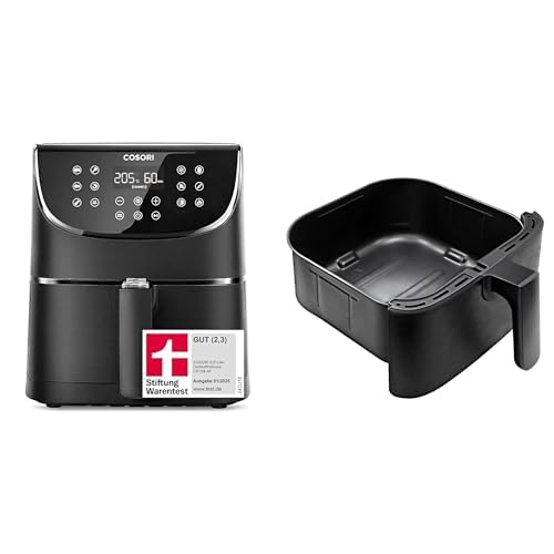 COSORI CP158- AF Heißluftfritteuse Airfryer, 11-in-1 Air Fryer XXL 5,5 L und COSORI CP158- AF Heißluftfritteuse Original Ersatzkorb