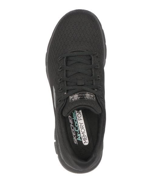 Image of Skechers Women's Flex Appeal 4.0 Sneaker | Sporty lace-up sneaker, Machine washable, Air-Cooled Memory Foam cushioned insole, Super flexible rubber traction outsole,