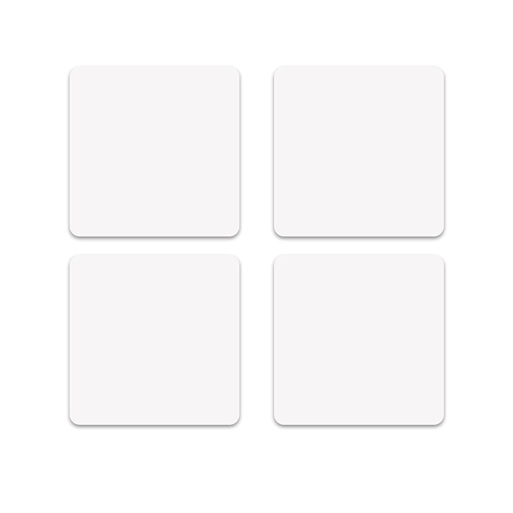 4 adhesivos de pared de maquillaje sin marco, azulejos de espejo suave, hojas de vidrio, decoración moderna, fácil de instalar