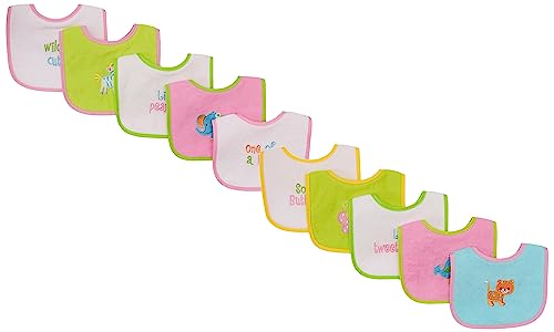 Image of Neat Solutions Water Resistant Bib Set, 10 count, Girl
