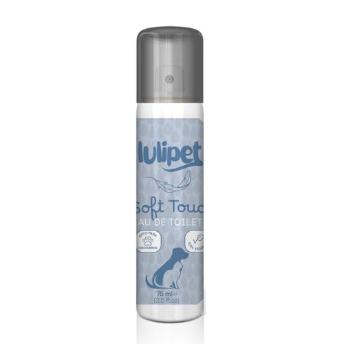 Lulipet 360º SAFE Colonia para Mascotas Soft Touch, Pulverizador, 75ml, Aroma a Talco Fresco, Sin Alcohol, para Perros y Gatos